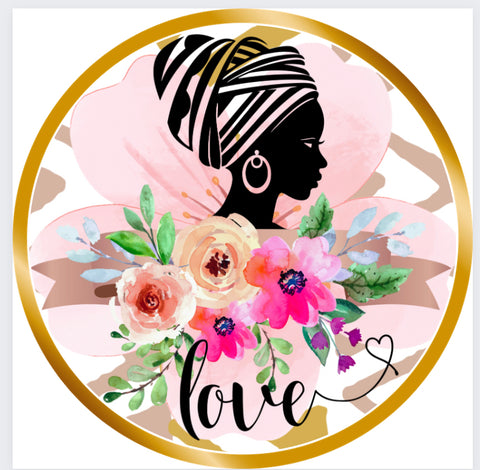 Organic Canvas Love Floral Bag