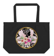 Organic Canvas Love Floral Bag