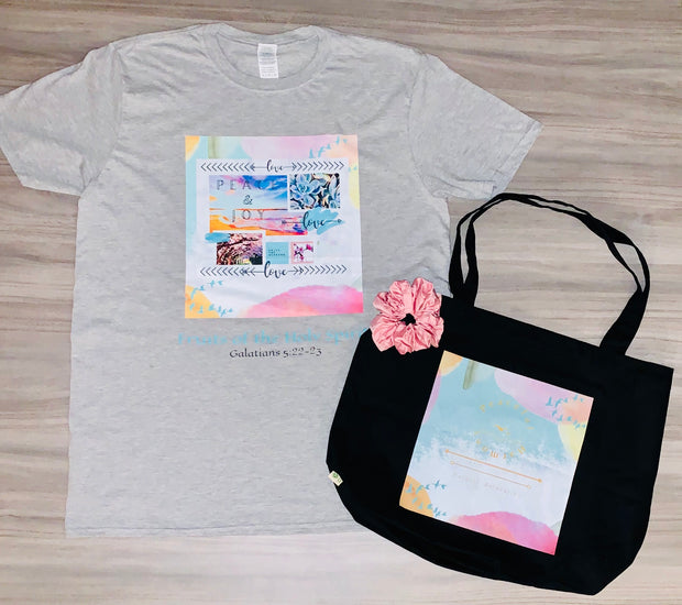 Organic Canvas Bag + T-Shirt Set